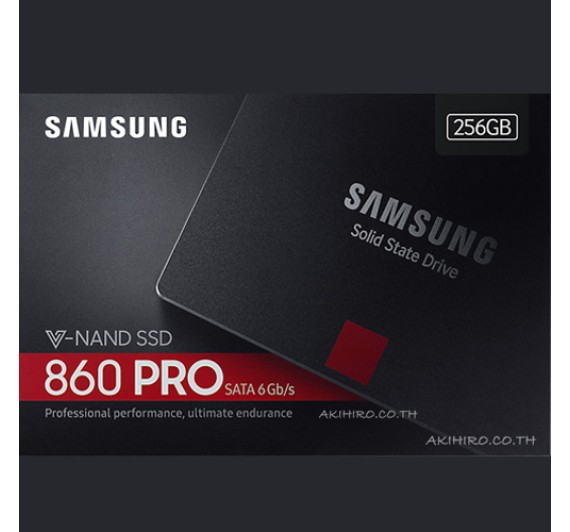 256GB SSD (เอสเอสดี) SAMSUNG 860 PRO SATA III 2.5" (MZ-76P256BW) 5Y